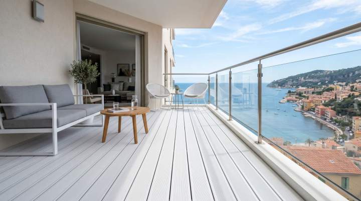 Revêtements de sol robustes et sans entretien pour balcons